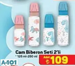 CAM BİBERON SETİ 2'Lİ 125/250 ML CAM BİBERON SETİ 2'Lİ 125/250 ML